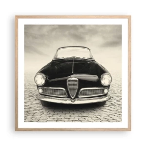Affiche dans un chêne clair - Poster - Et alors! Tu ne m'aime pas? - 60x60 cm