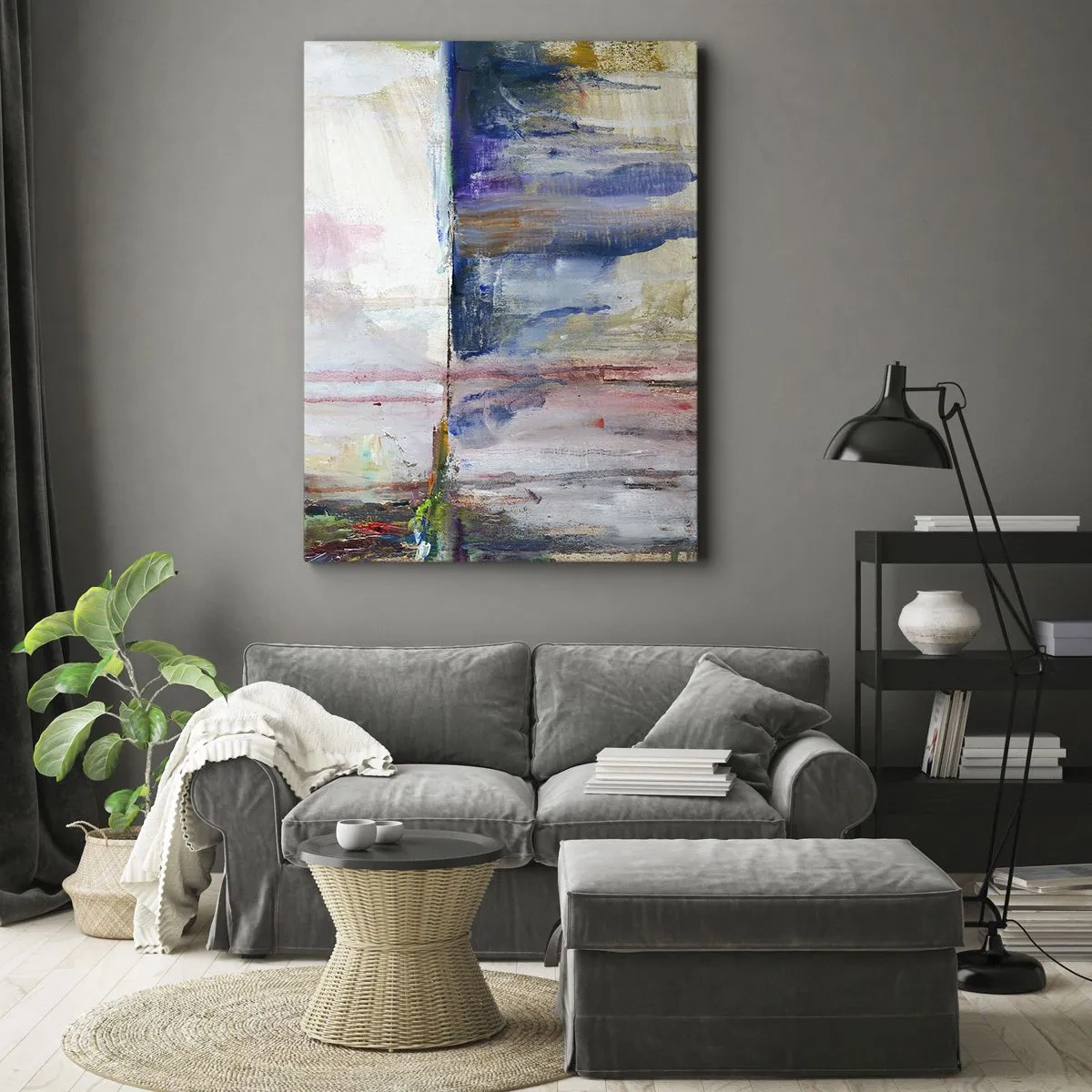 Impression sur toile - Image sur toile - Impressions et associations colorées - 55x100 cm