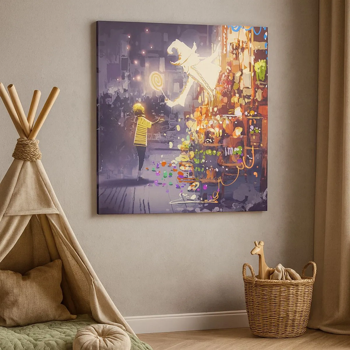 Impression sur toile - Image sur toile - La magie existe - 30x30 cm