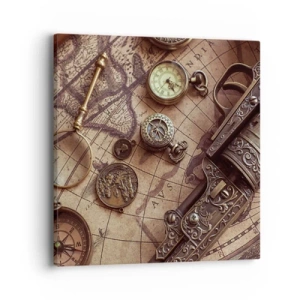 Impression sur toile - Image sur toile - L'aventure appelle - 40x40 cm