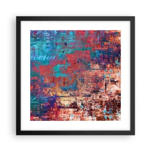 Affiche dans un cadre noir - Poster - Mémoire et oubli - 40x40 cm