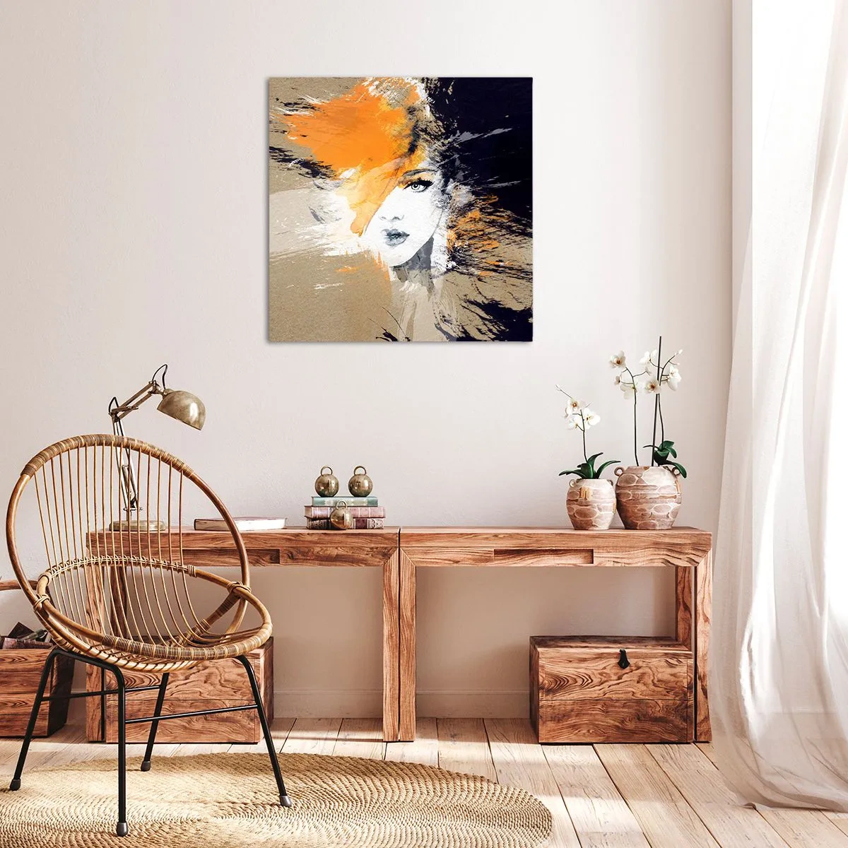 Impression sur toile - Image sur toile - Et la lumière fut - 30x30 cm