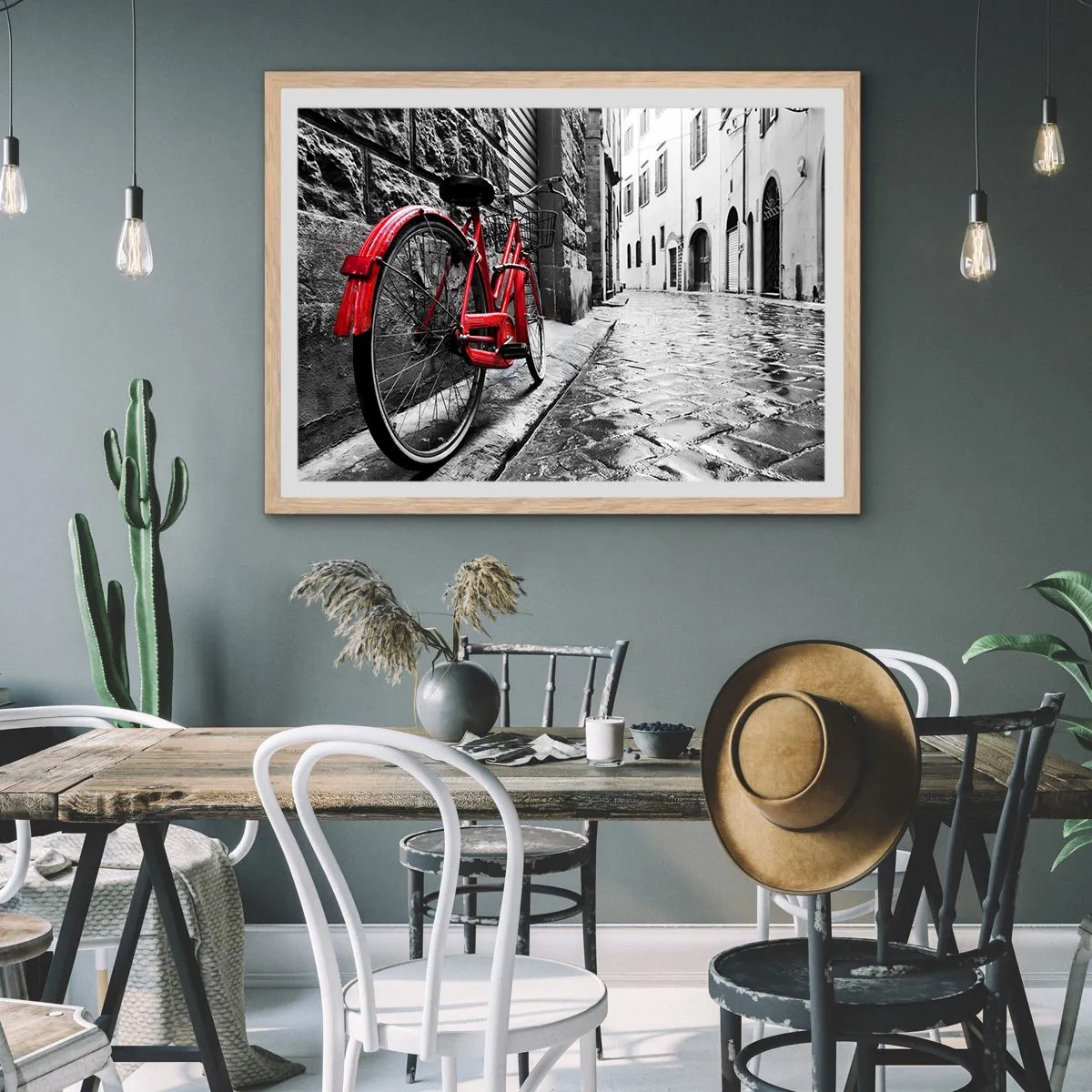 Affiche dans un chêne clair - Poster - La vraie beauté ne vieillit pas - 100x70 cm