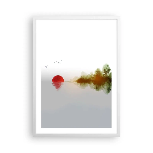 Affiche dans un cadre blanc - Poster - Une promesse de paix - 50x70 cm