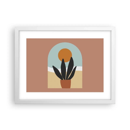 Affiche dans un cadre blanc - Poster - Petits bonheurs - 40x30 cm
