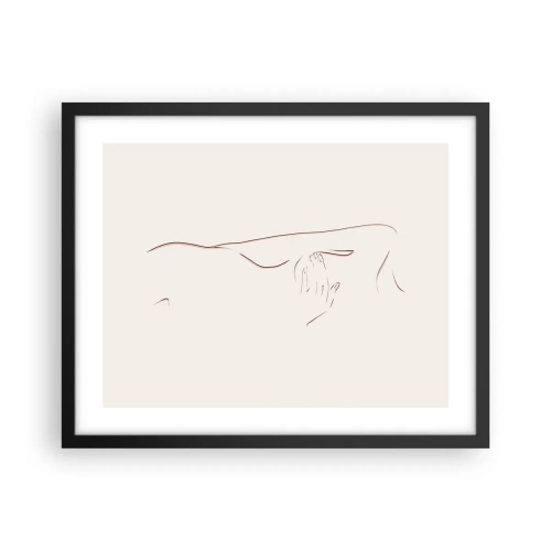 Affiche dans un cadre noir - Poster - La forme du désir - 50x40 cm