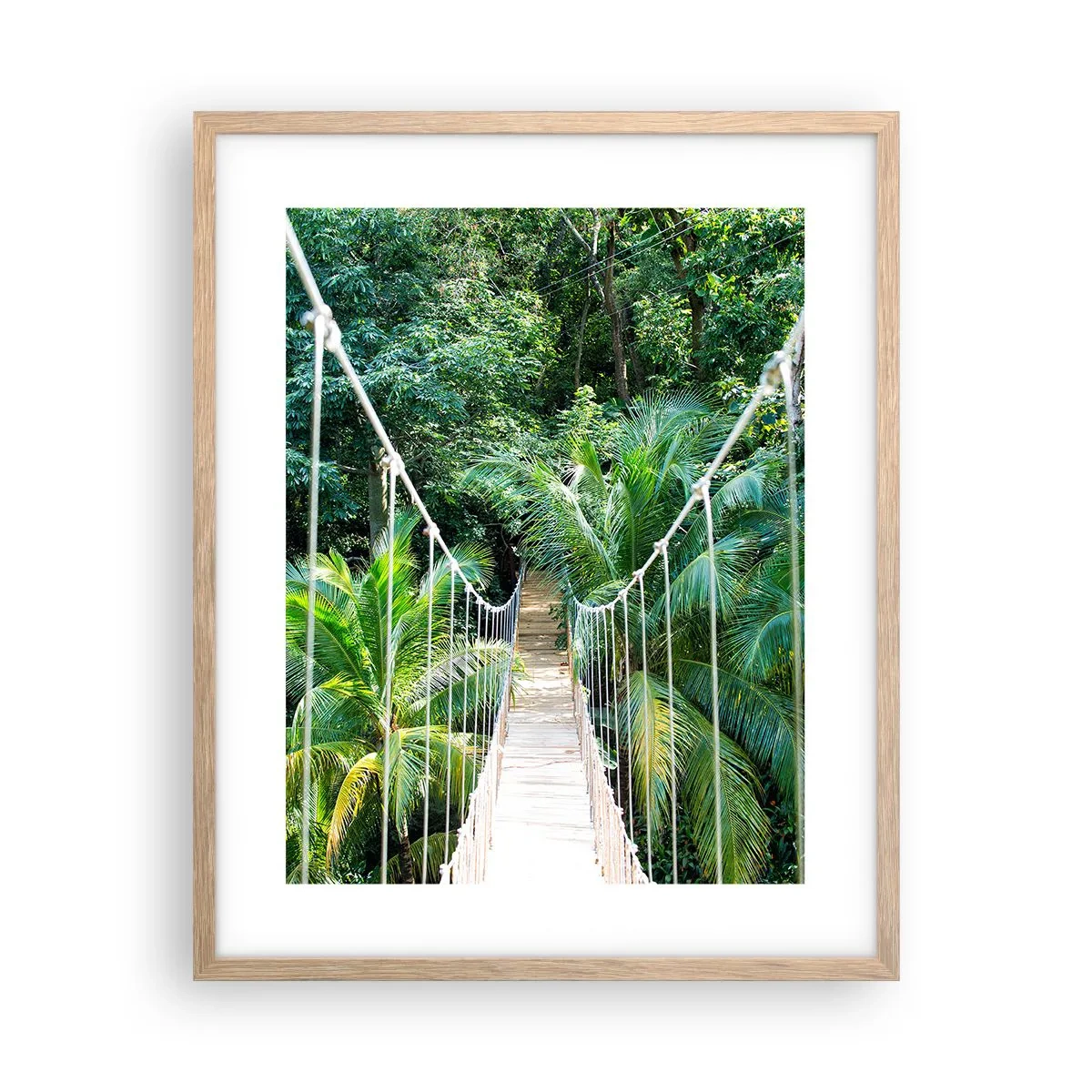 Affiche dans un chêne clair - Poster - Welcome to the jungle! - 40x50 cm