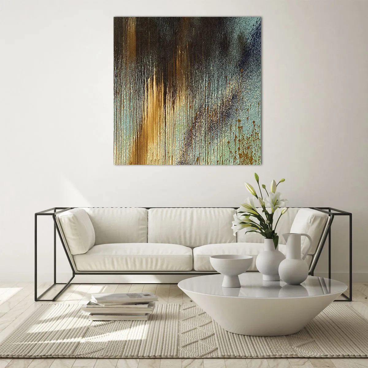 Impression sur verre - Image sur verre - Une composition de couleirs non fortuite - 60x60 cm