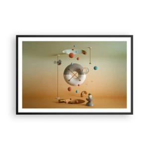 Affiche dans un cadre noir - Poster - Tout peut arriver - 91x61 cm