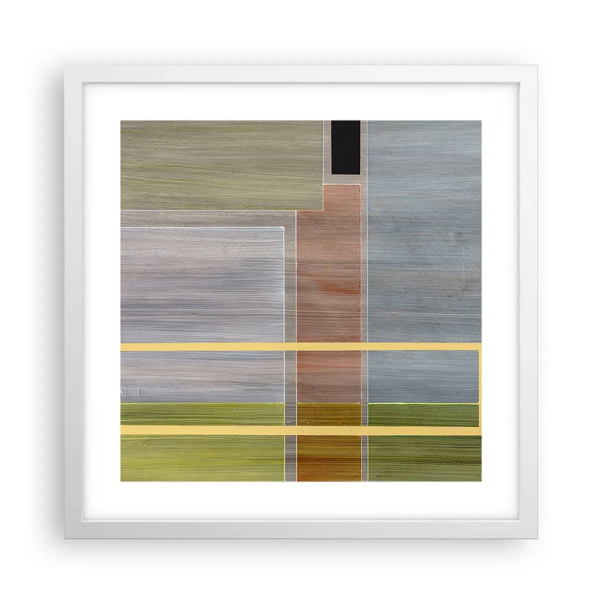 Affiche dans un cadre blanc - Poster - Simple et calme - 40x40 cm