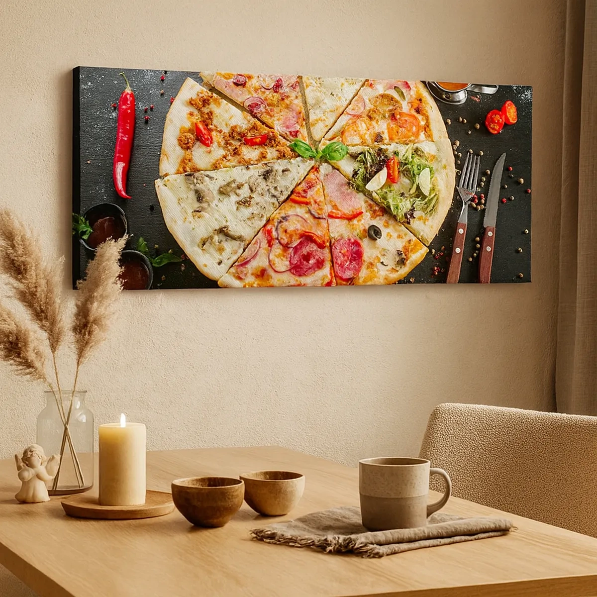 Impression sur toile - Image sur toile - Une gamme de saveurs - 30x30 cm