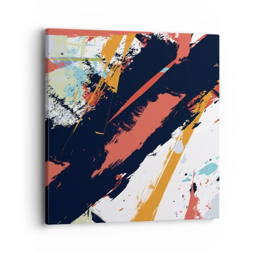 Impression sur toile - Image sur toile - Composition dynamique - 40x40 cm