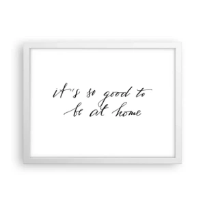 Affiche dans un cadre blanc - Poster - Toute la vérite - 40x30 cm