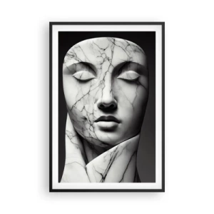 Affiche dans un cadre noir - Poster - Marmurowe kształty - 61x91 cm