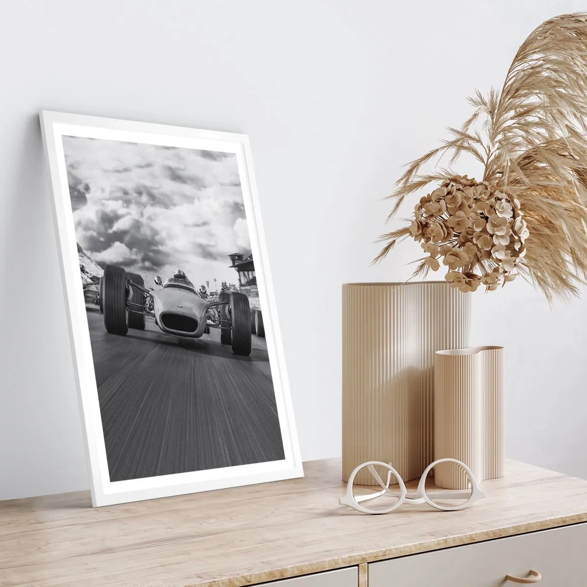 Affiche dans un cadre blanc - Poster - Puissance! - 30x40 cm