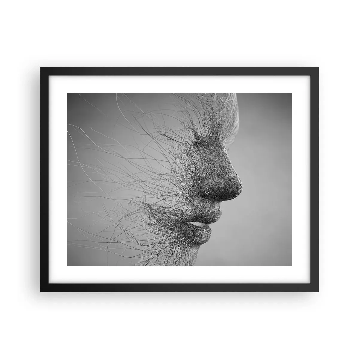 Affiche dans un cadre noir - Poster - L'esprit du vent - 50x40 cm