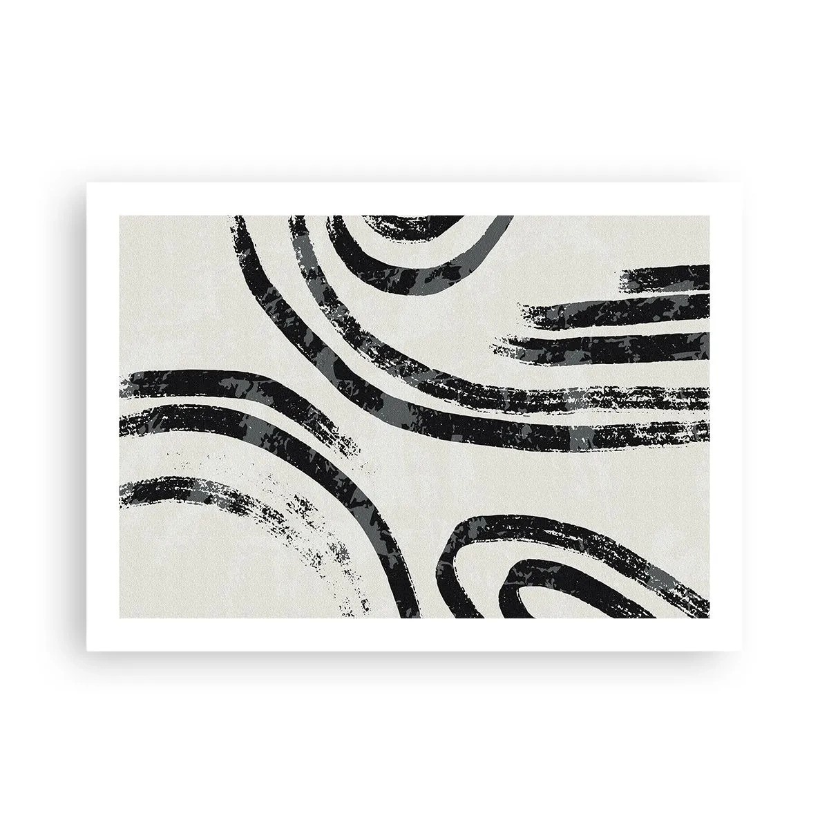 Affiche - Poster - À moitié arrêté - 70x50 cm