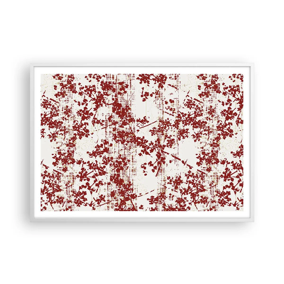 Affiche dans un cadre blanc - Poster - Comme un calicot ancien - 100x70 cm