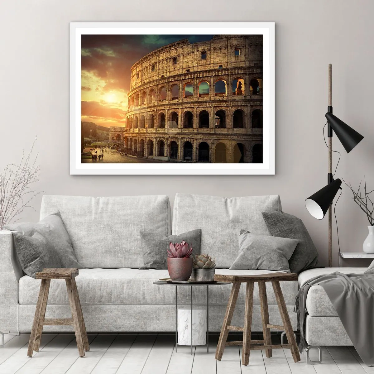 Affiche dans un cadre blanc - Poster - Une impression colossale - 70x50 cm