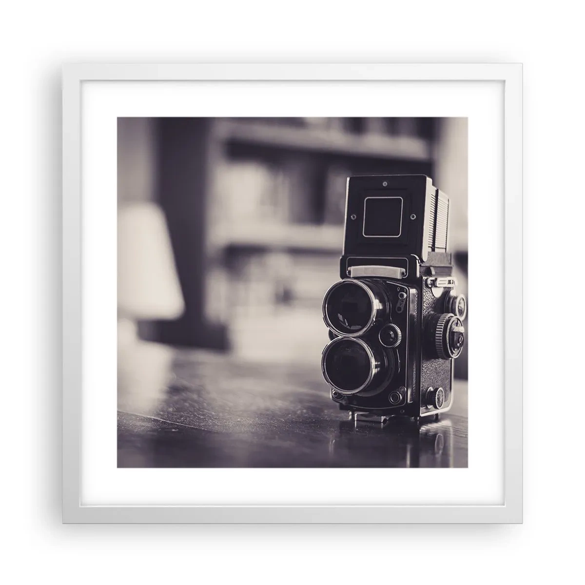 Affiche dans un cadre blanc - Poster - La magie de la photographie ancienne - 40x40 cm