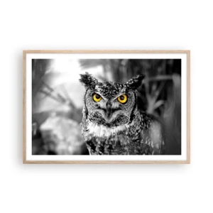 Affiche dans un chêne clair - Poster - Rien ne se cachera - 91x61 cm