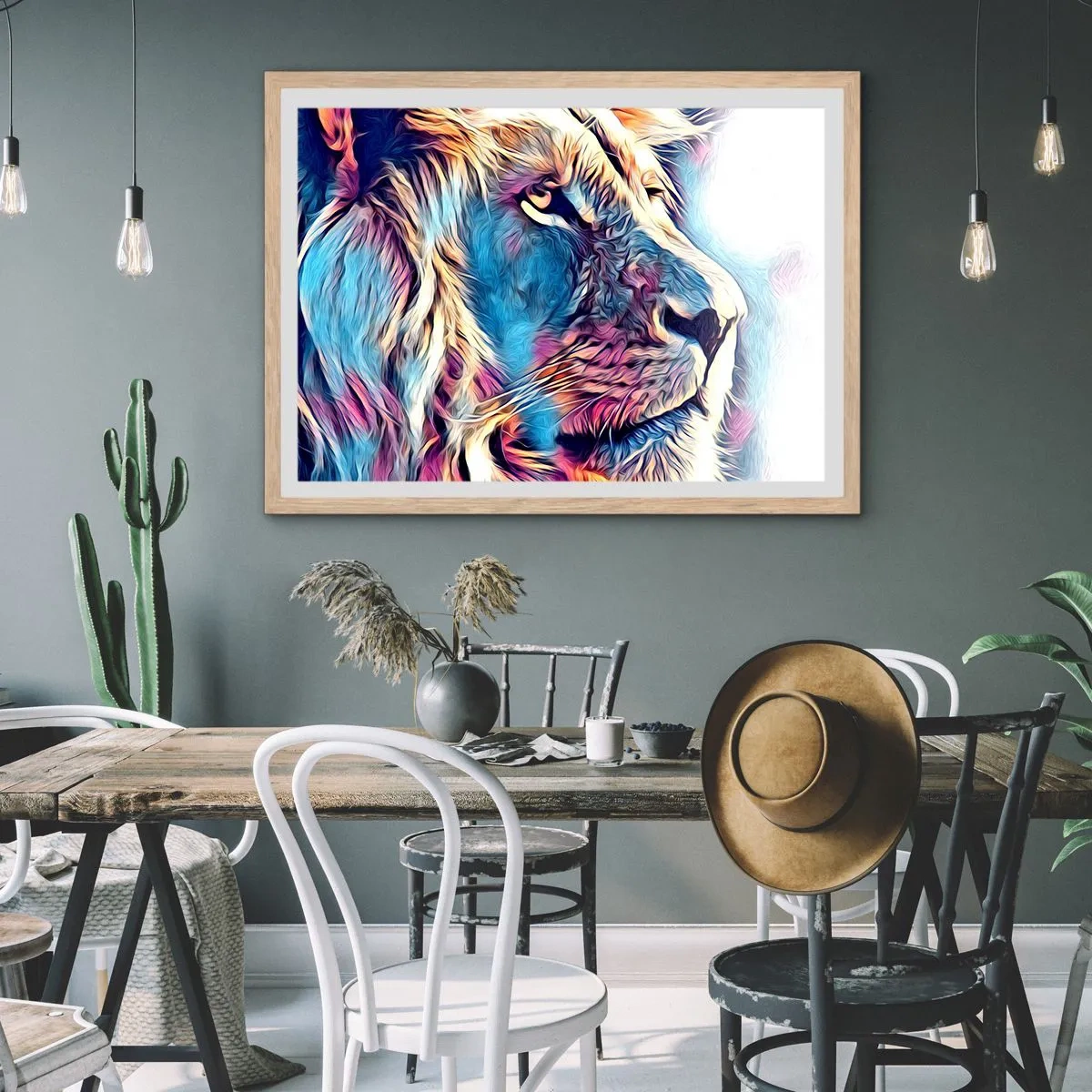 Affiche dans un chêne clair - Poster - L'intelligence de la nature - 70x50 cm