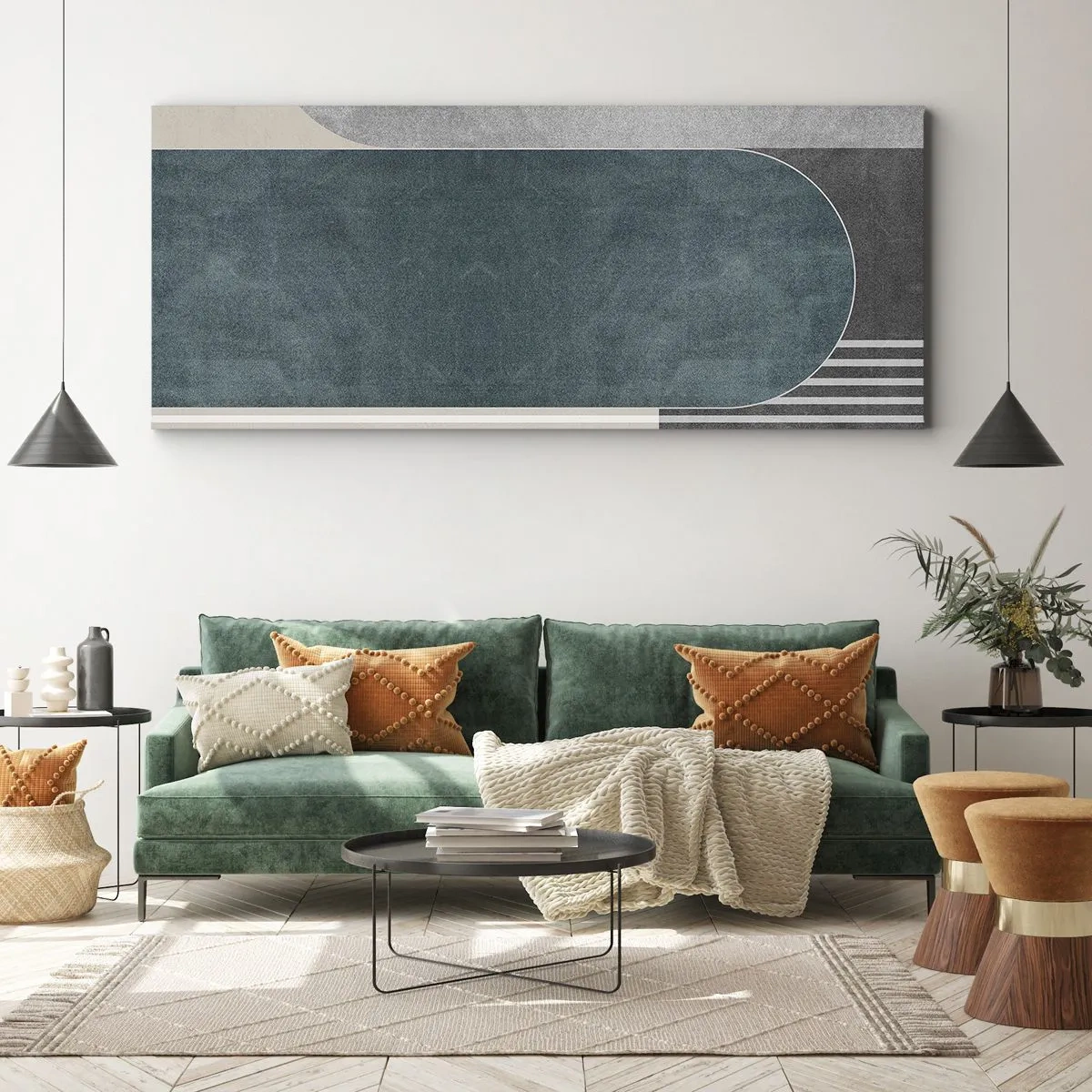 Impression sur toile - Image sur toile - Composition de niveaux - 100x40 cm