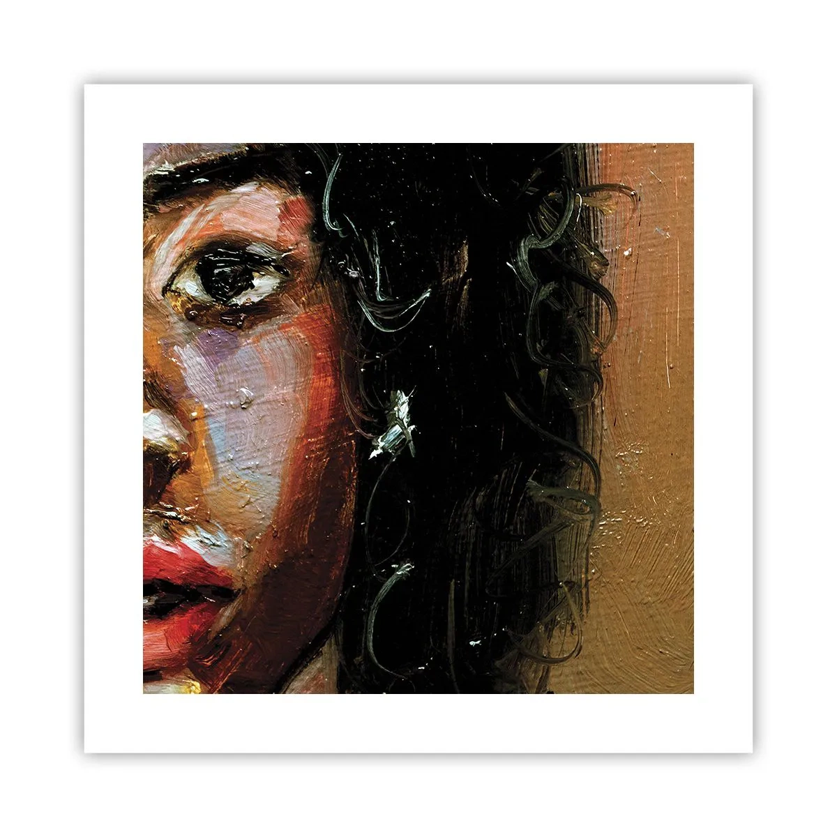 Affiche - Poster - Noir et brillant - 40x40 cm