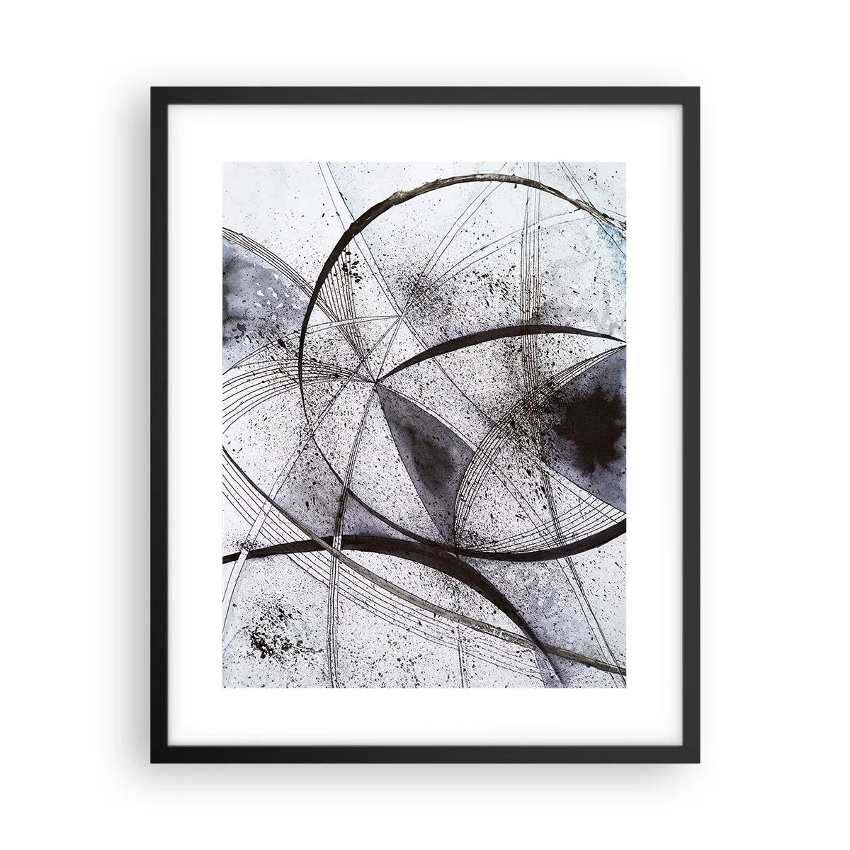 Affiche dans un cadre noir - Poster - Fantaisie futuriste - 40x50 cm