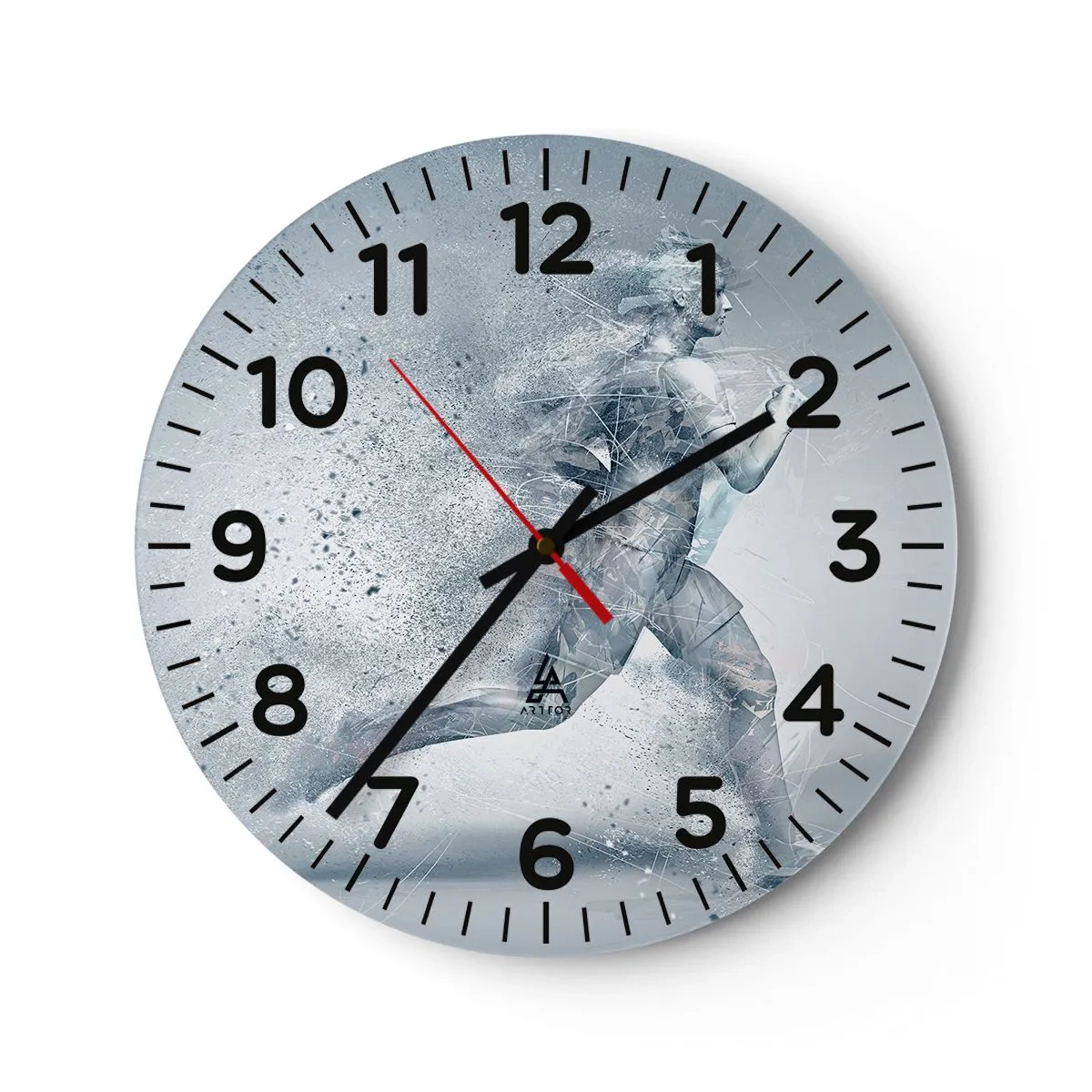 Horloge murale - Pendule murale - Une énergie cristalline - 30x30 cm
