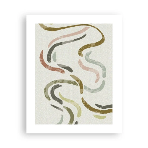 Affiche - Poster - Une joyeuse danse de l'abstraction - 40x50 cm