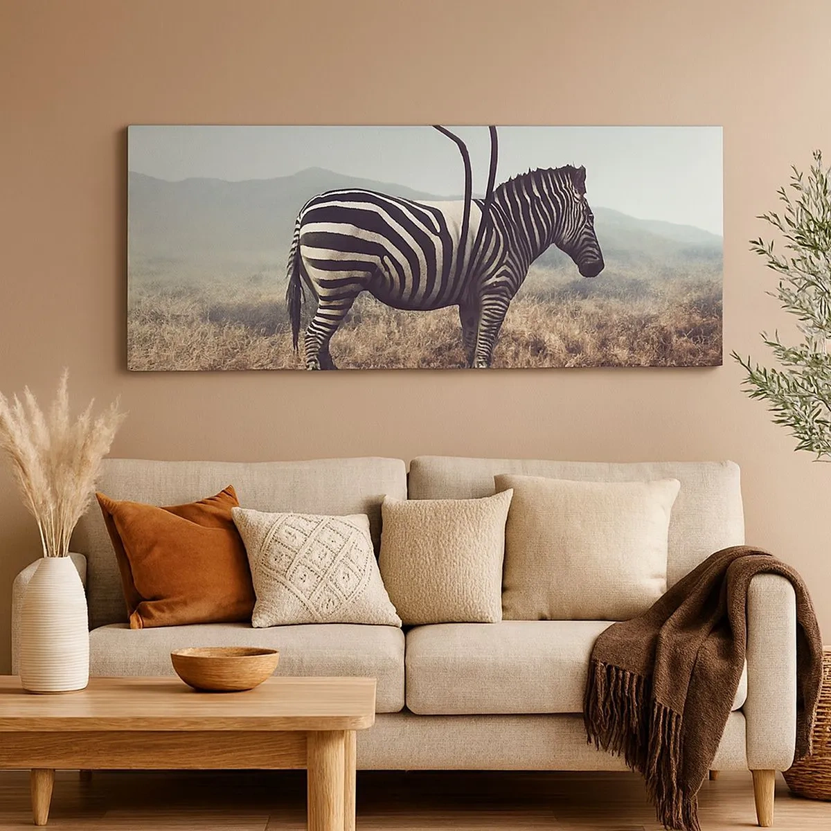 Impression sur toile - Image sur toile - Attention! Malfaçon - 100x40 cm