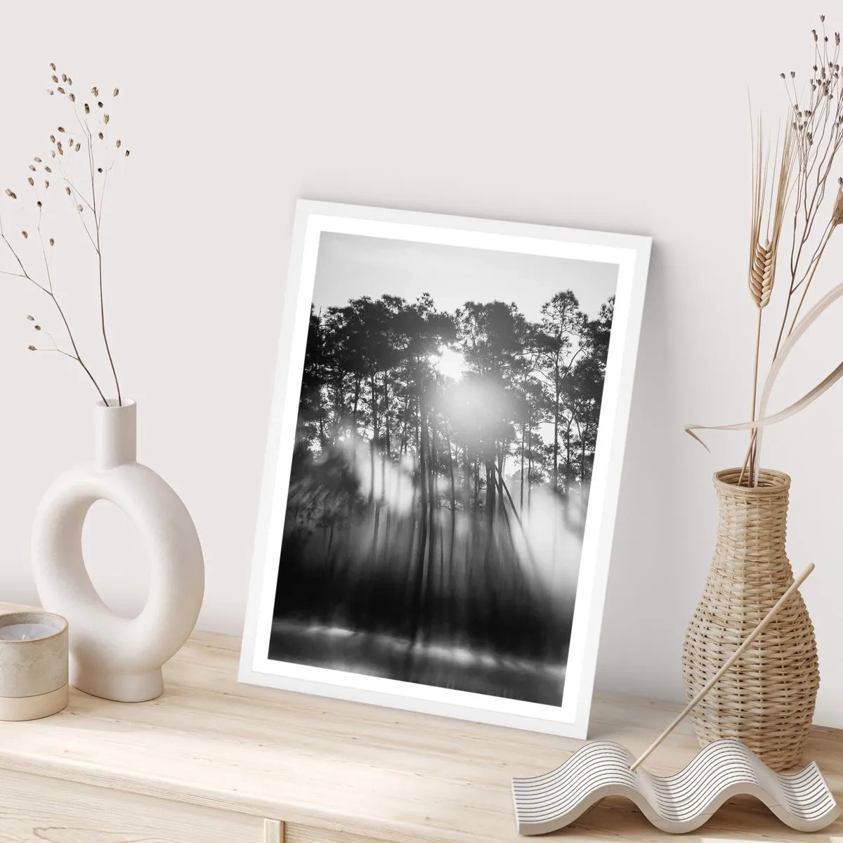 Affiche dans un cadre blanc - Poster - Soleil inarrêtable - 70x100 cm