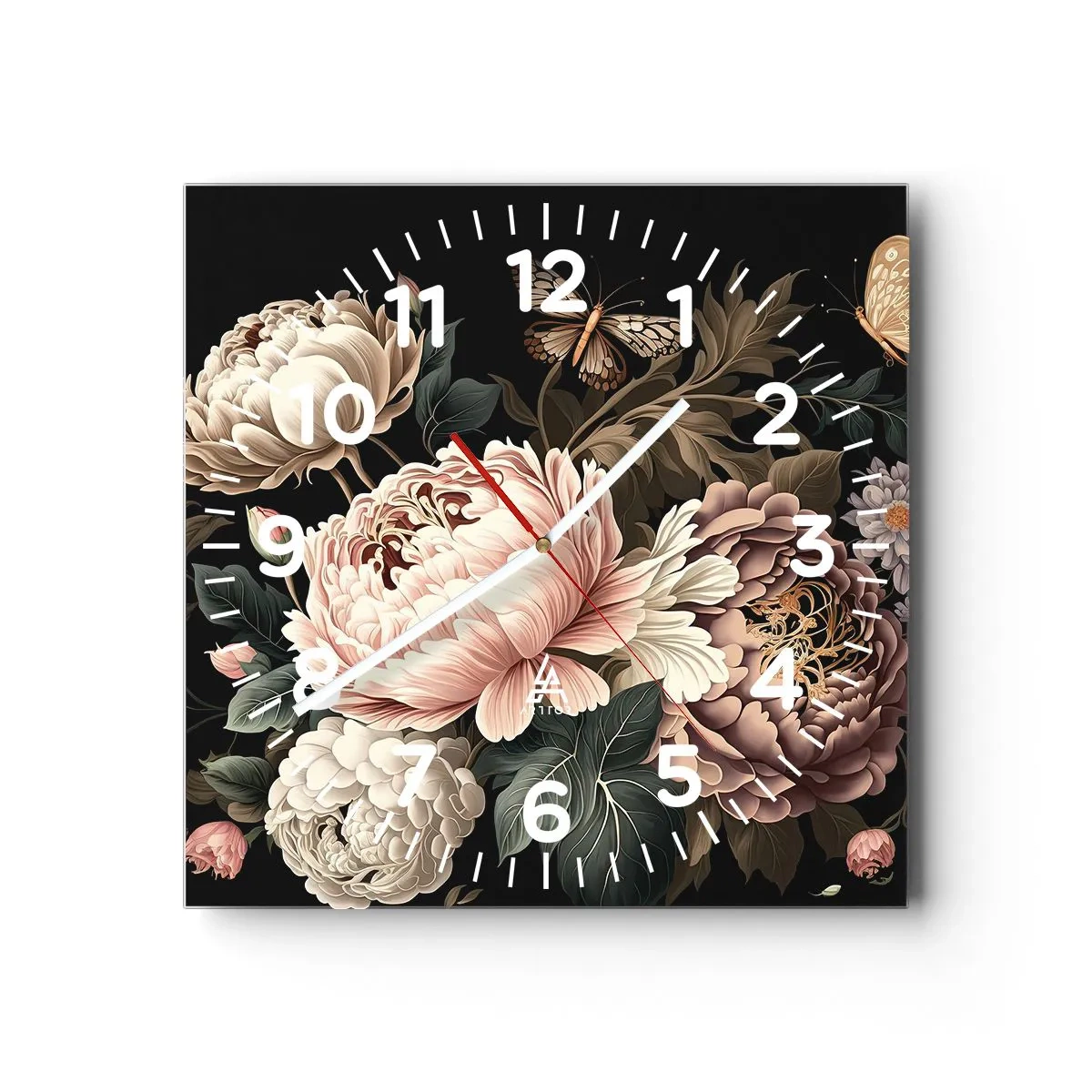 Horloge murale - Pendule murale - De style baroque - 40x40 cm