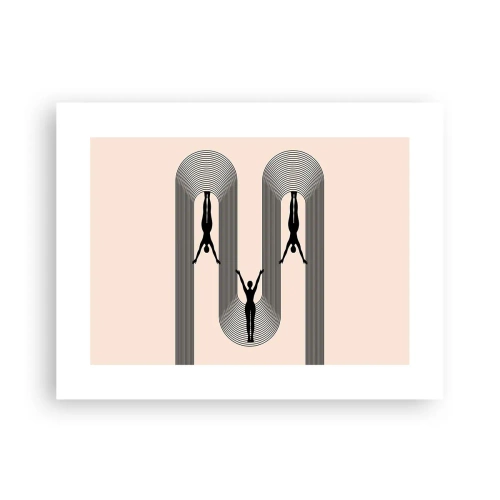 Affiche - Poster - Les jambes en l’air - 40x30 cm