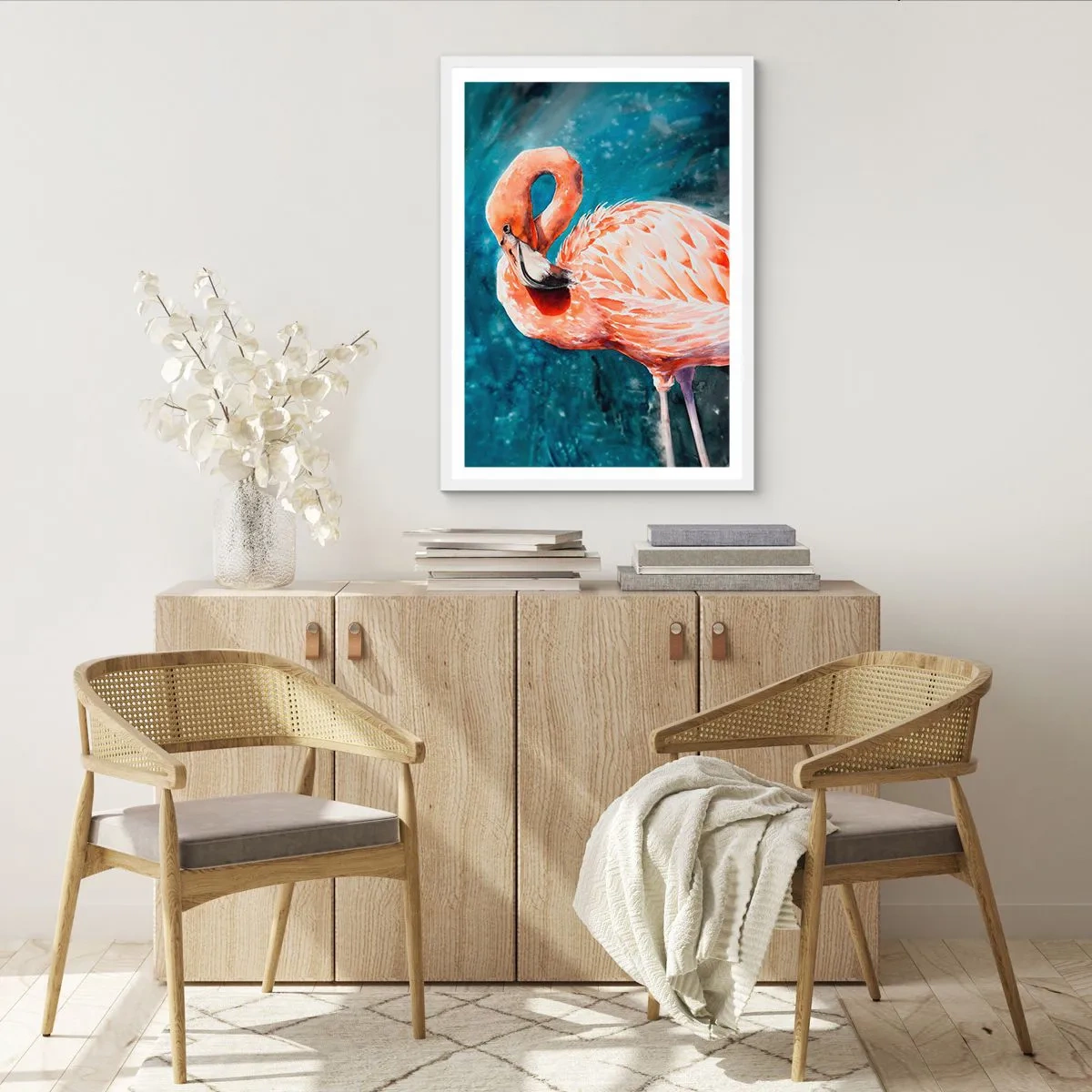 Affiche dans un cadre blanc - Poster - Décoratif par nature - 50x70 cm