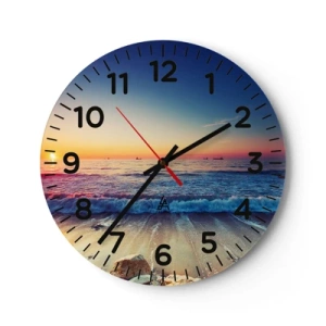Horloge murale - Pendule murale - Mais quel horizon ? - 30x30 cm
