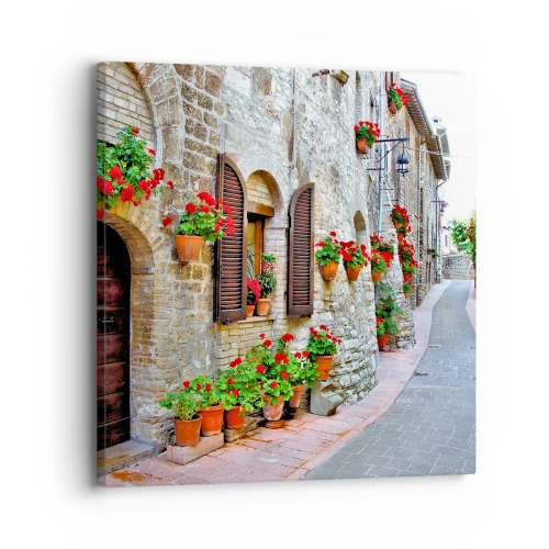 Impression sur toile - Image sur toile - Ambiance italienne - 30x30 cm