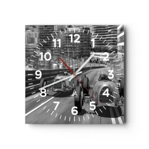 Horloge murale - Pendule murale - Il y a longtemps à Monté Carlo - 40x40 cm