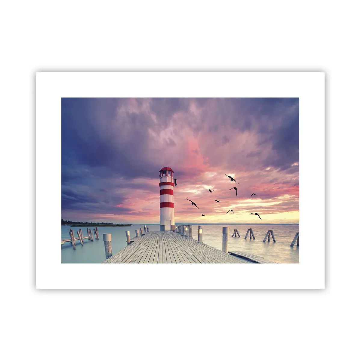 Affiche - Poster - C'est l'heure d'aller au port - 40x30 cm