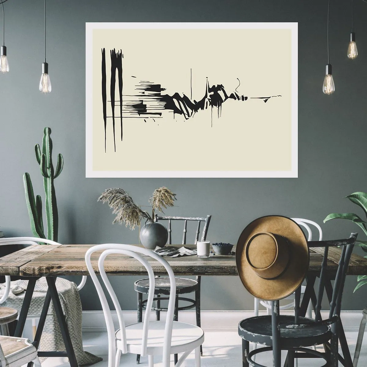 Affiche - Poster - Abstraction hâtive - 50x40 cm