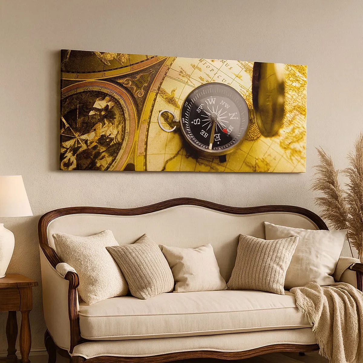 Impression sur toile - Image sur toile - Ou peut-être jusqu'au bout du monde ? - 100x40 cm