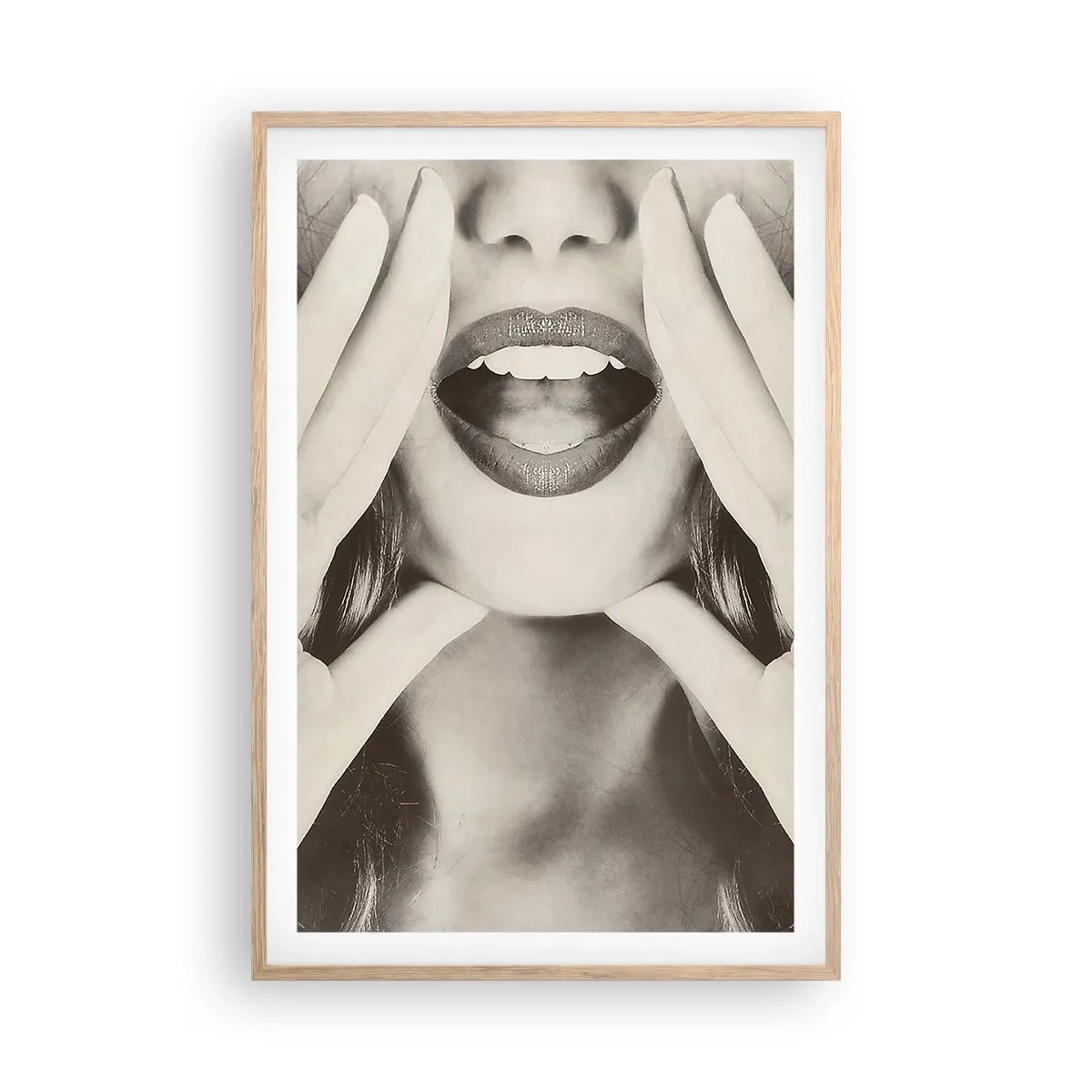 Affiche dans un chêne clair - Poster - J'arrive! - 61x91 cm