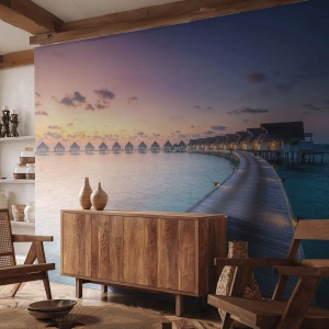 Papier Peint Photo Premium Sand - Vacances - retour aux sources - Maldives, Paysage, Voyages - 400x280 cm