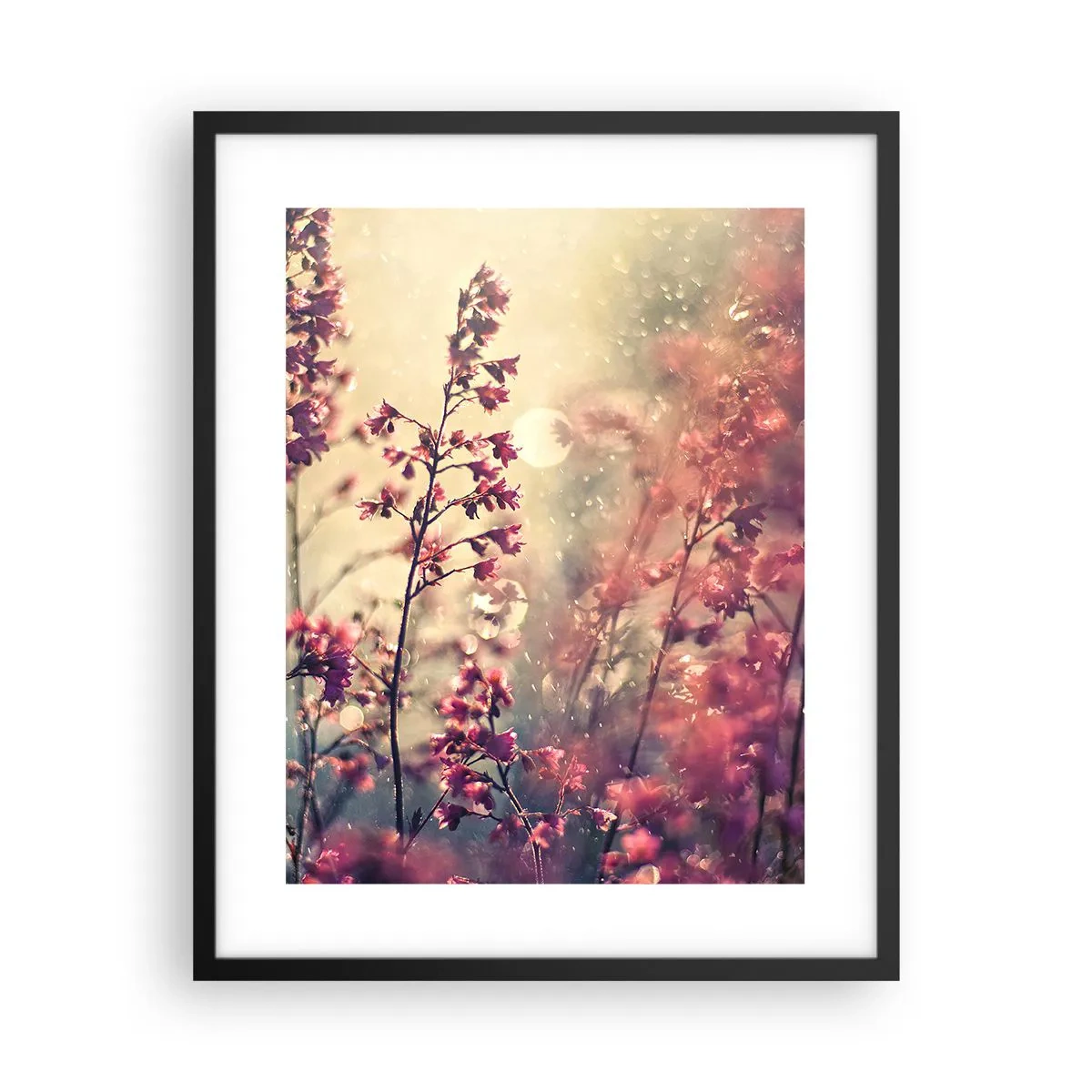 Affiche dans un cadre noir - Poster - Jardin secret - 40x50 cm