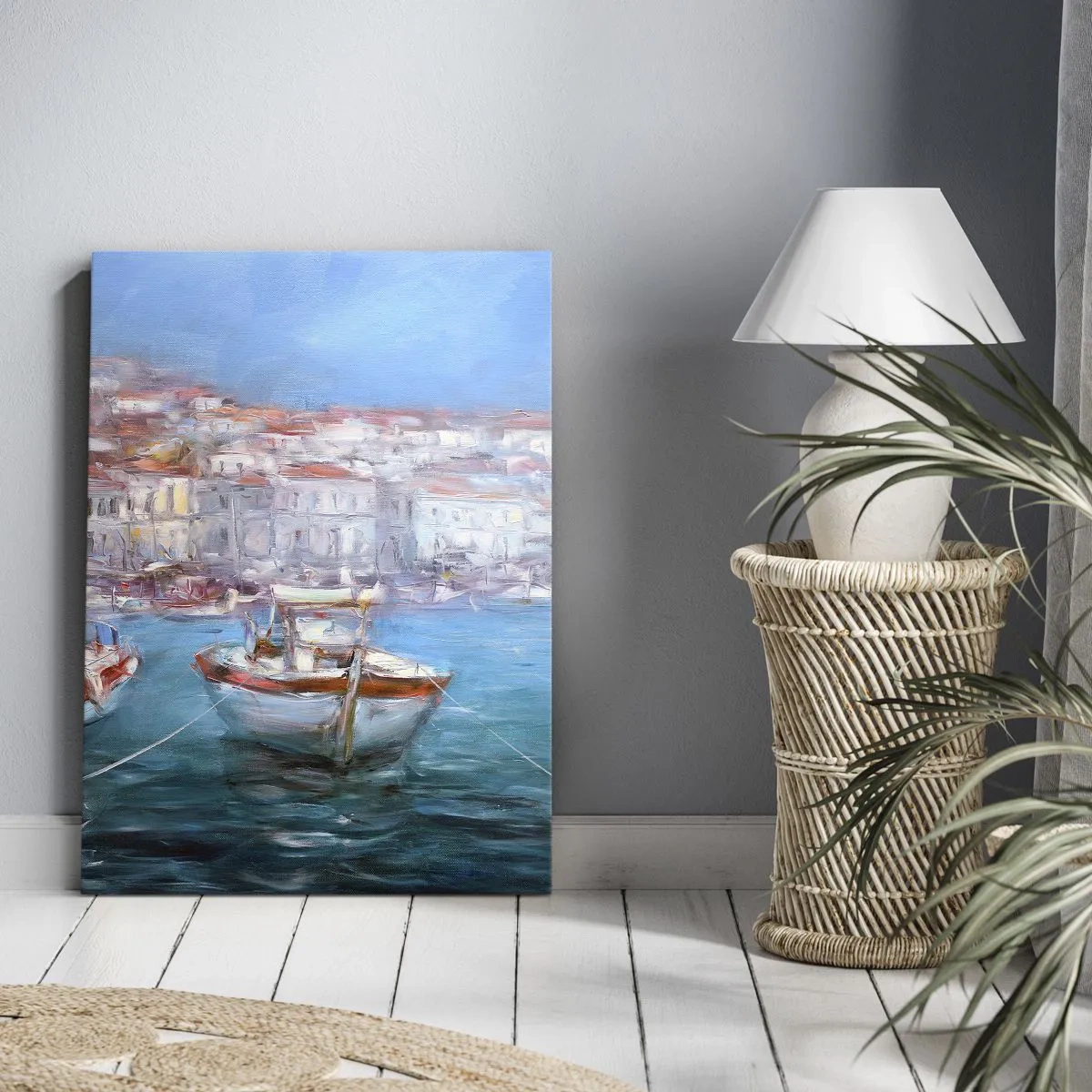Impression sur toile - Image sur toile - Baie italienne - 55x100 cm