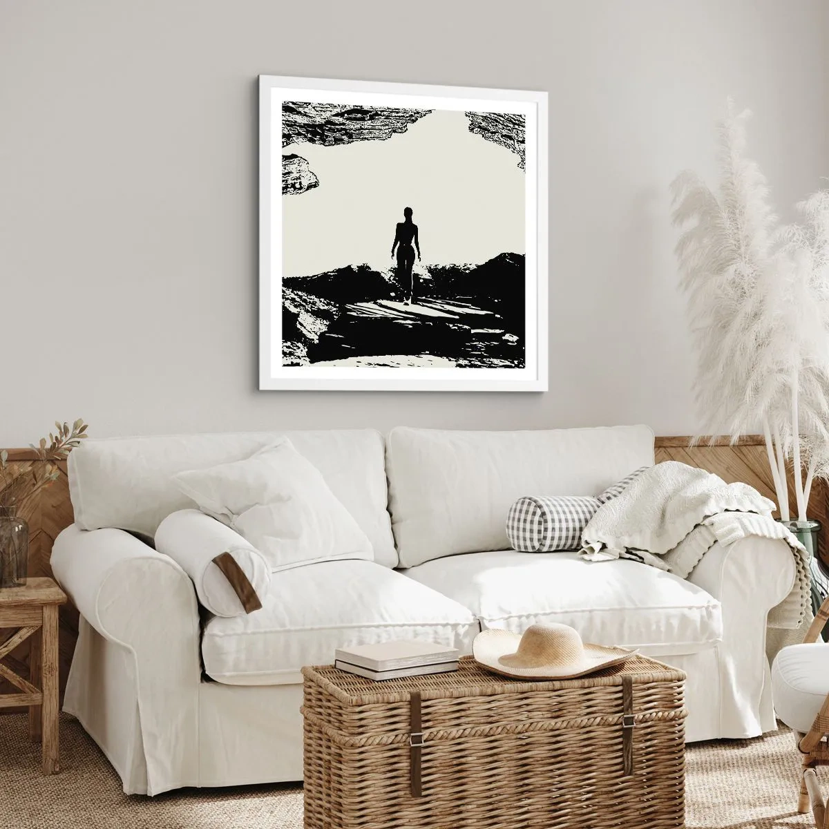 Affiche dans un cadre blanc - Poster - Nouveau look - 30x30 cm