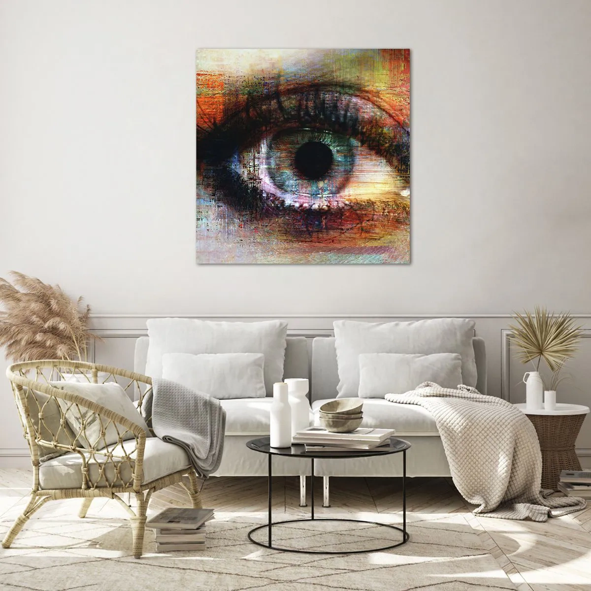 Impression sur verre - Image sur verre - Vous pouvez jeter un coup d'œil dans l'âme - 50x50 cm