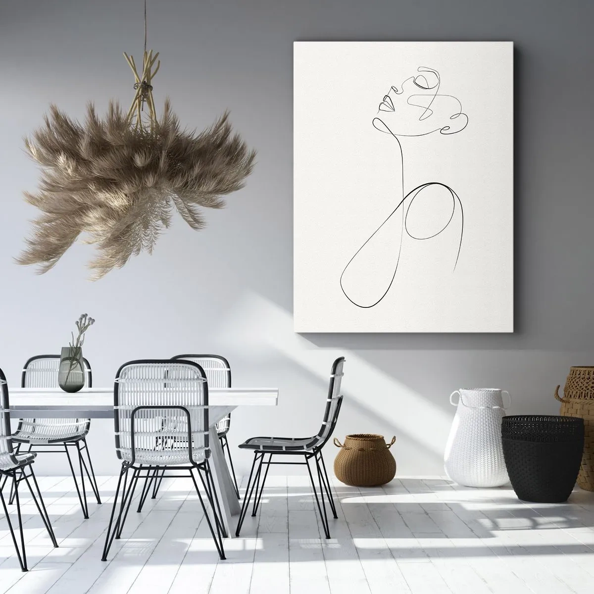 Impression sur toile - Image sur toile - En boucle dans les rêves - 65x120 cm