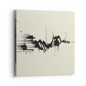 Impression sur toile - Image sur toile - Abstraction hâtive - 40x40 cm